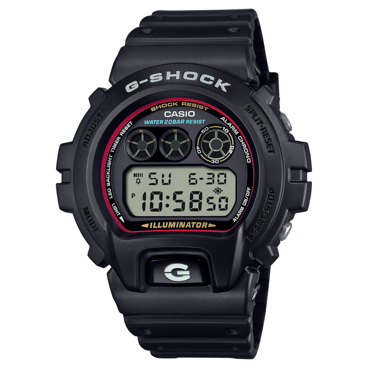Casio G-Shock DW-6900RL-1 – front three-quarter view