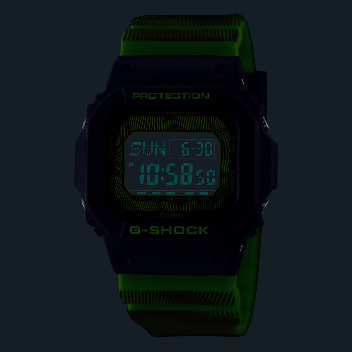 Casio G-Shock DW-D5600TD-3 – illuminated dial