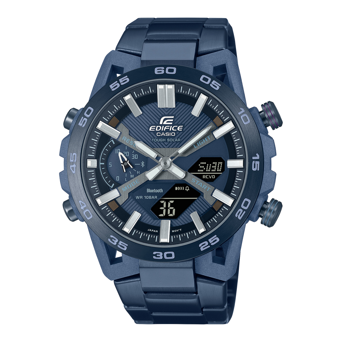 Casio Edifice ECB-2000CB-2A – front three-quarter view