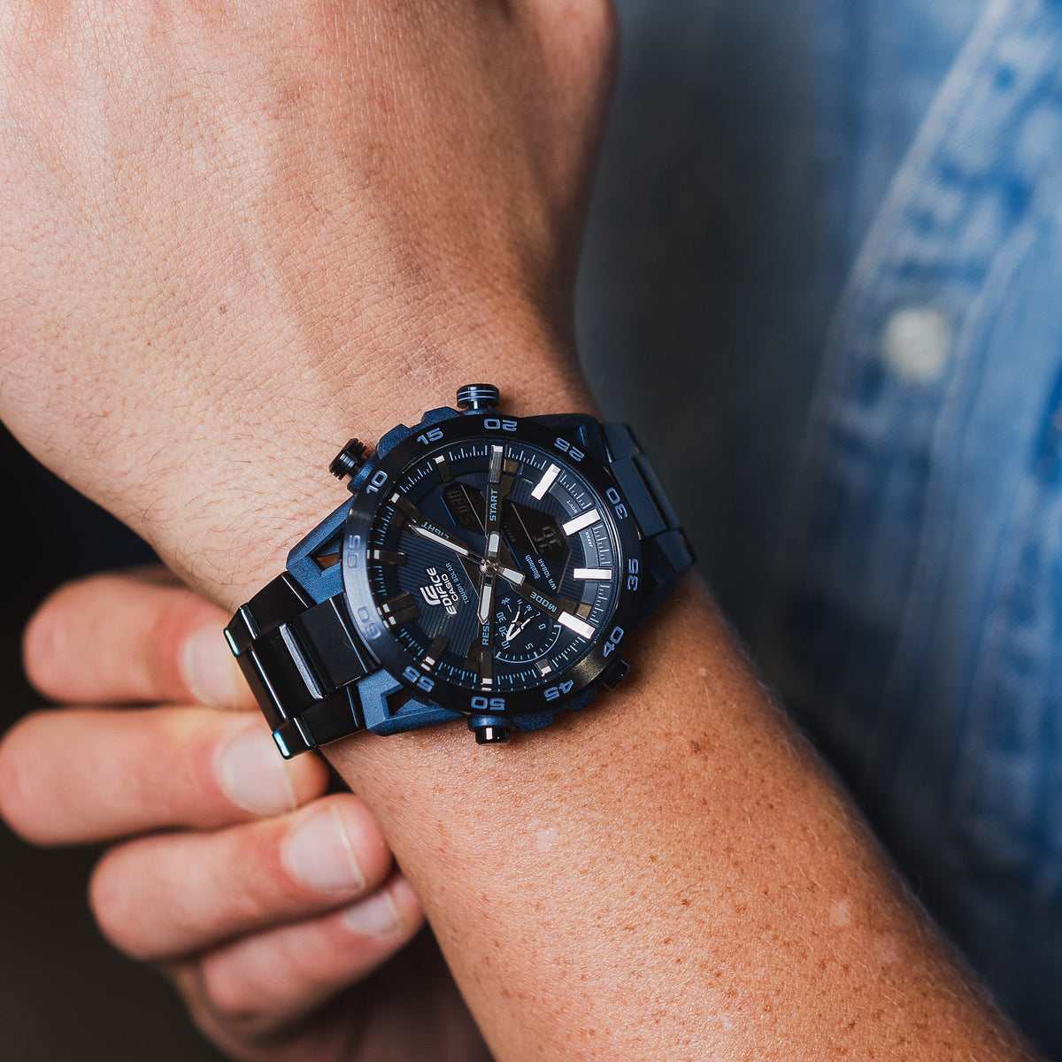 Casio Edifice ECB-2000CB-2A – on the wrist