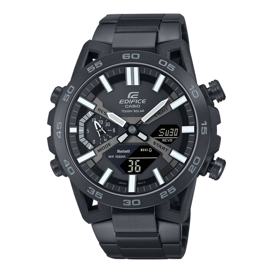 Casio Edifice ECB-2000DC-1B – front three-quarter view