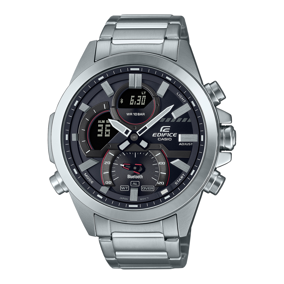 Casio Edifice ECB-30D-1A – front three-quarter view