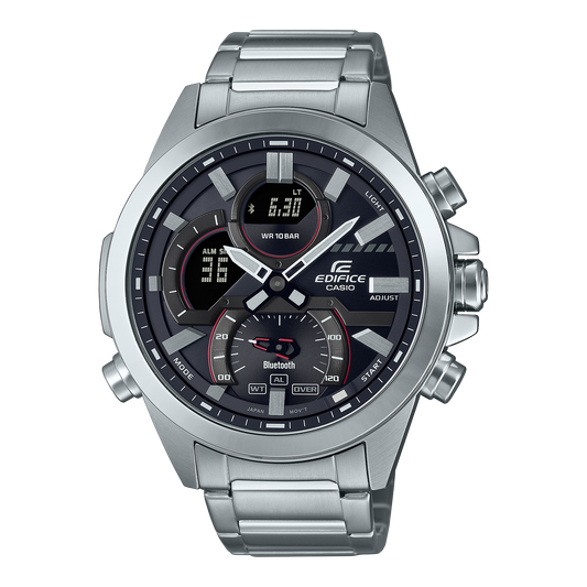 Casio Edifice ECB-30D-1A – front three-quarter view