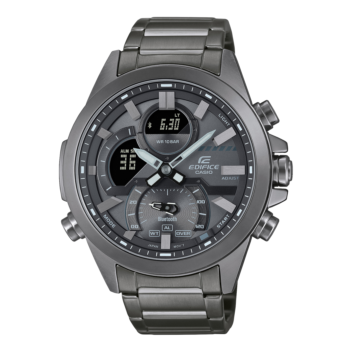 Casio Edifice ECB-30DC-1B – front three-quarter view