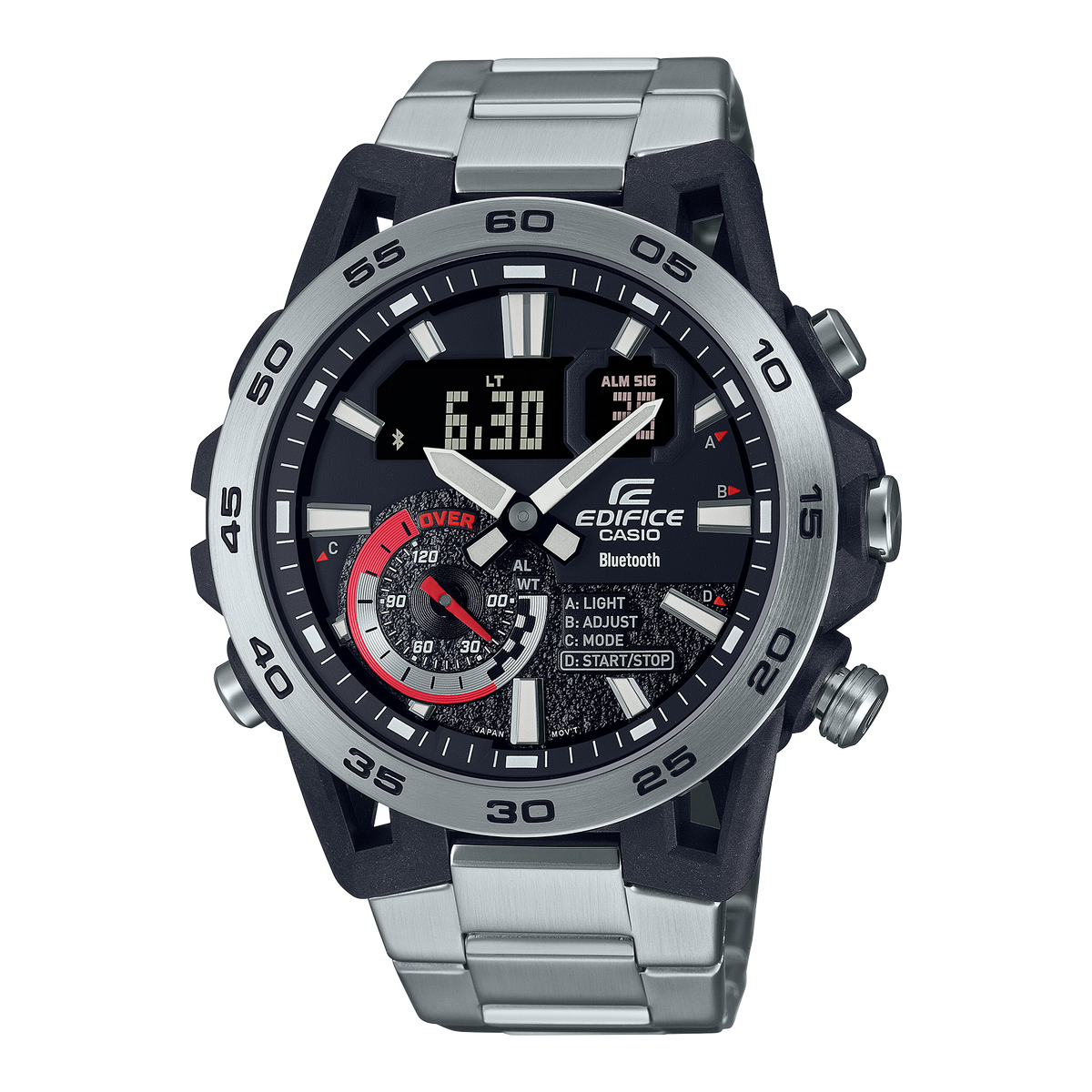 Casio Edifice ECB-40D-1A – front three-quarter view