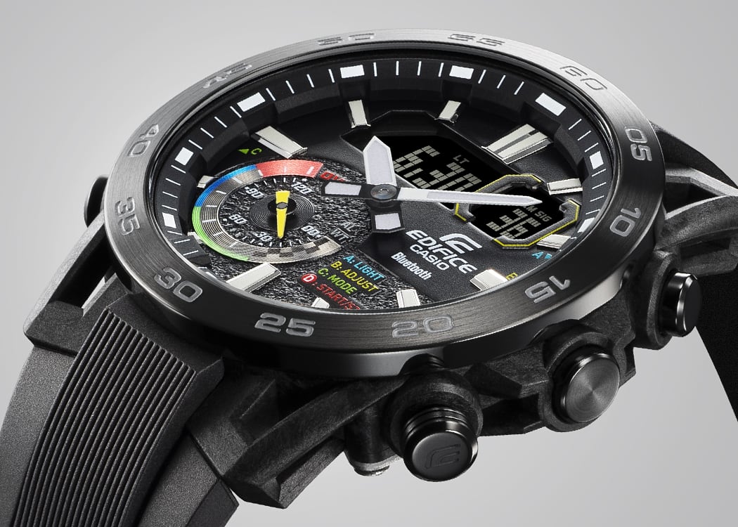 Casio Edifice ECB-40MP-1A – side view