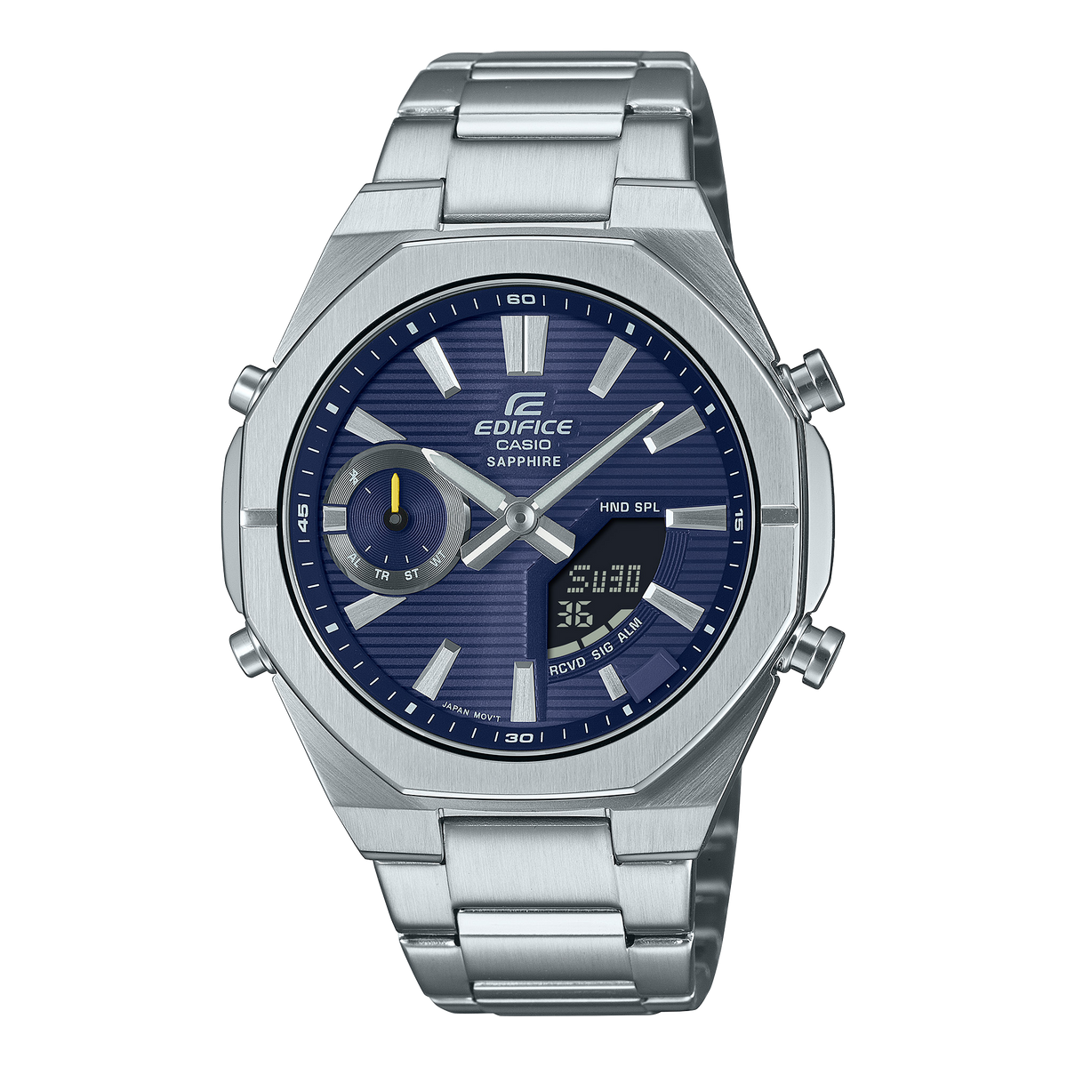 Casio Edifice ECB-S10D-2A – front three-quarter view