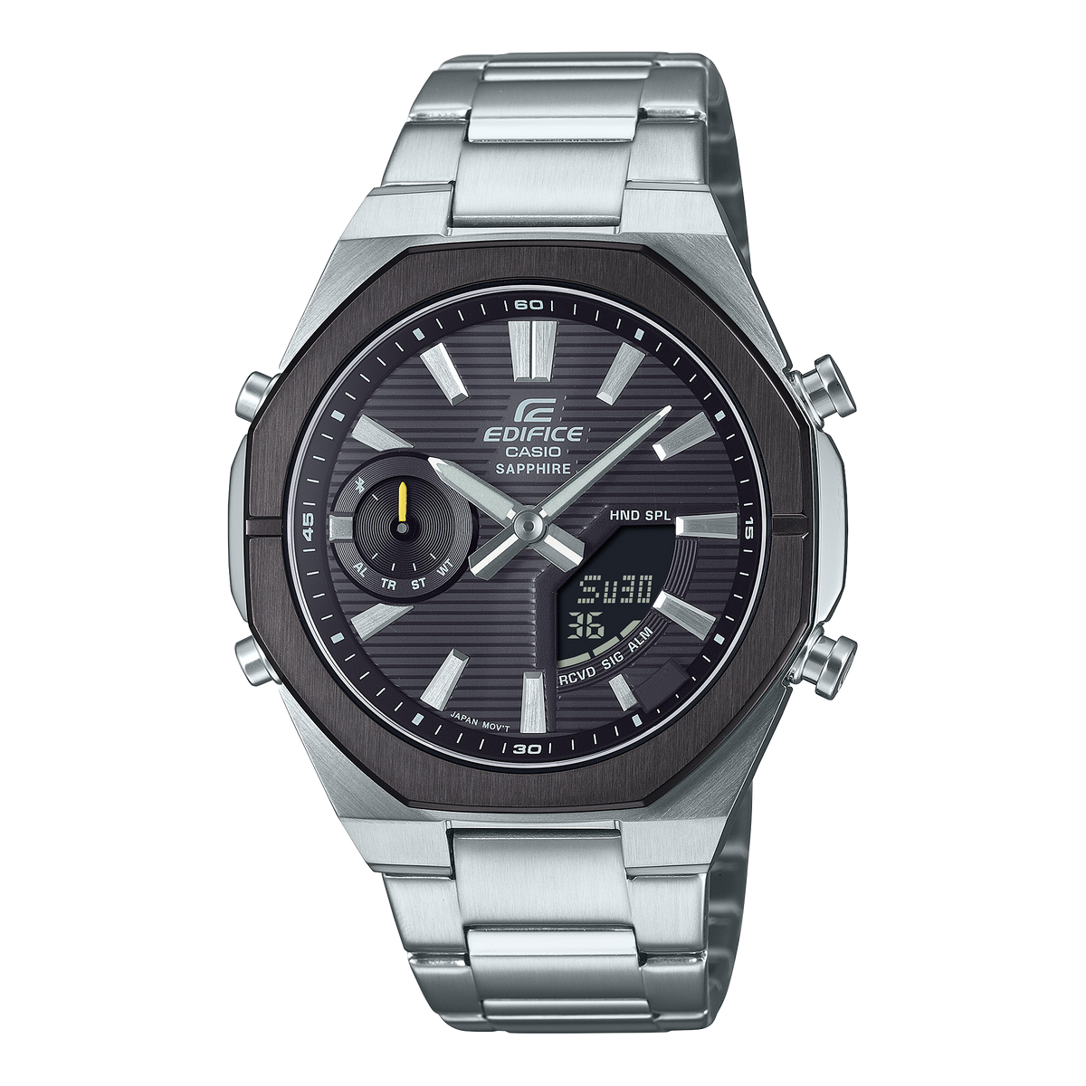 Casio Edifice ECB-S10DB-1A – front three-quarter view