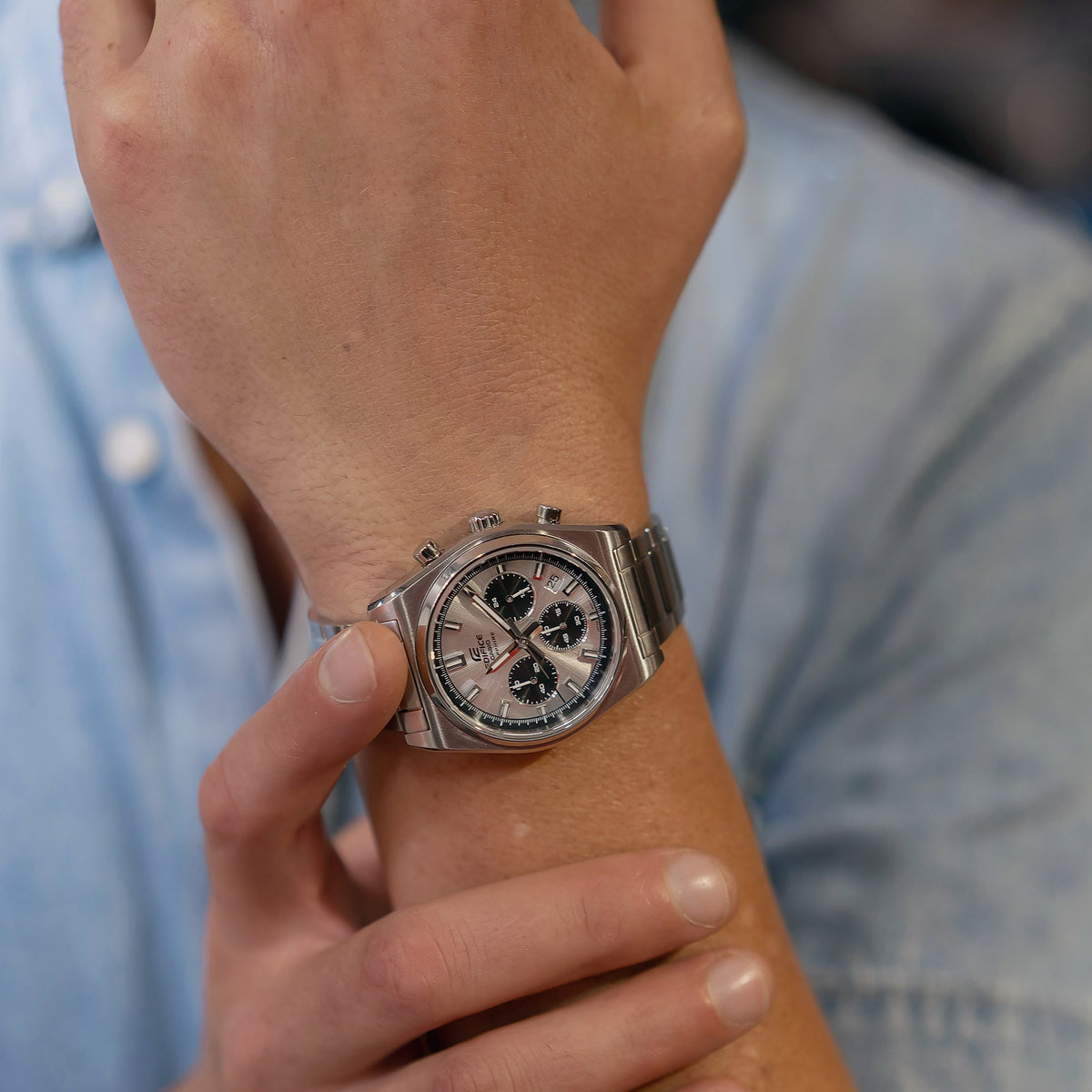 Casio Edifice EFB-730D-7AV – on the wrist