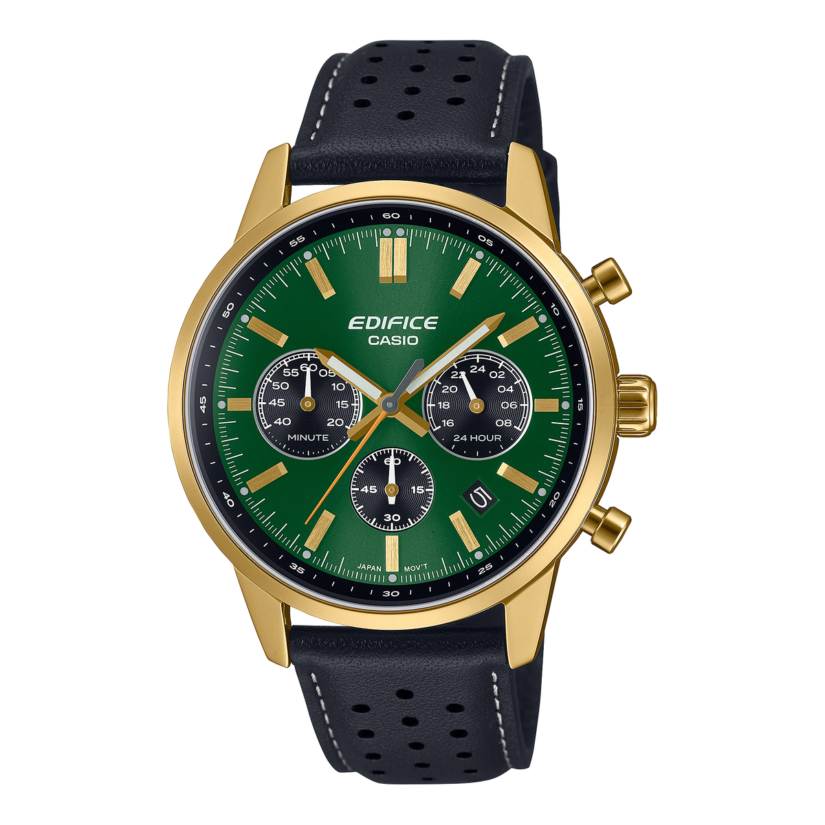 Casio Edifice EFR-575CL-3A – front three-quarter view