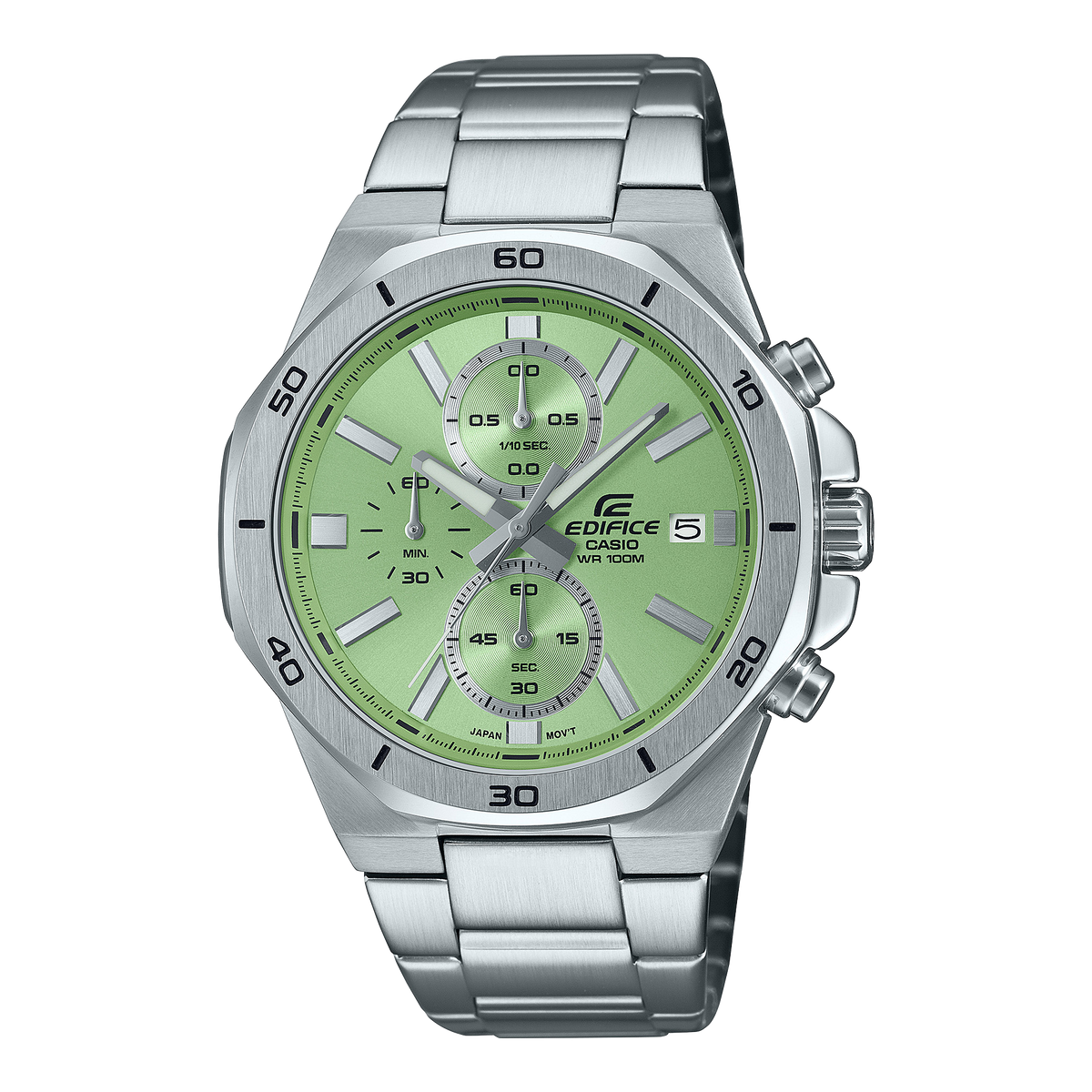 Casio Edifice EFV-640D-3AV – front three-quarter view