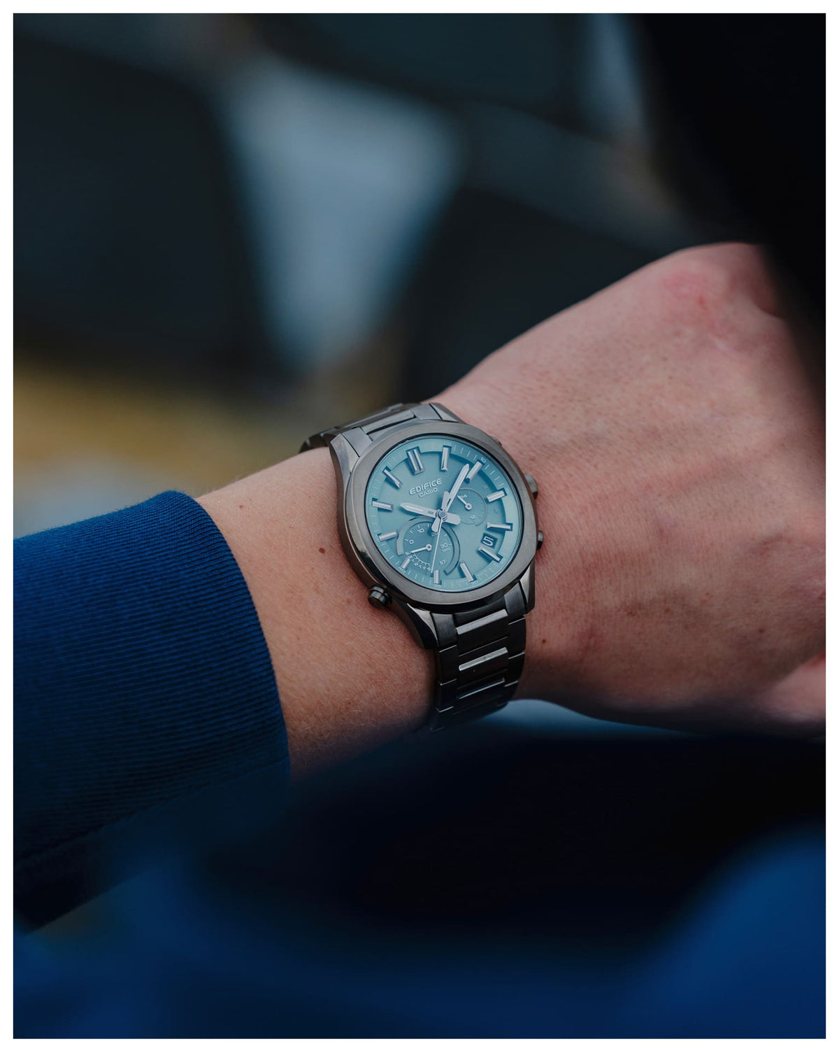 Casio Edifice EQB-1300DC-3A – on the wrist