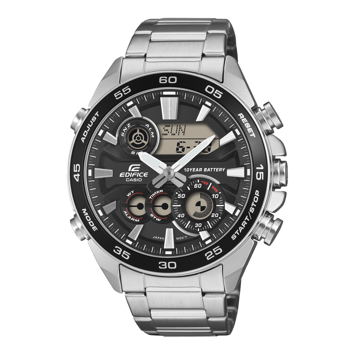 Casio Edifice ERA-130D-1A – front three-quarter view