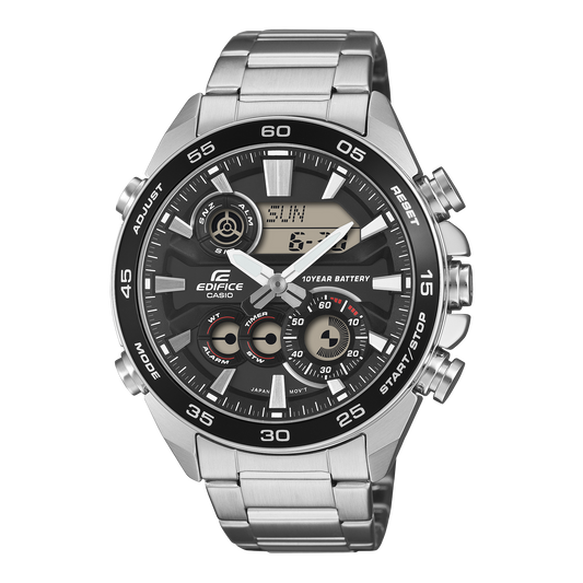 Casio Edifice ERA-130D-1A – front three-quarter view
