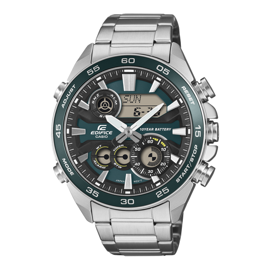 Casio Edifice ERA-130D-3A – front three-quarter view