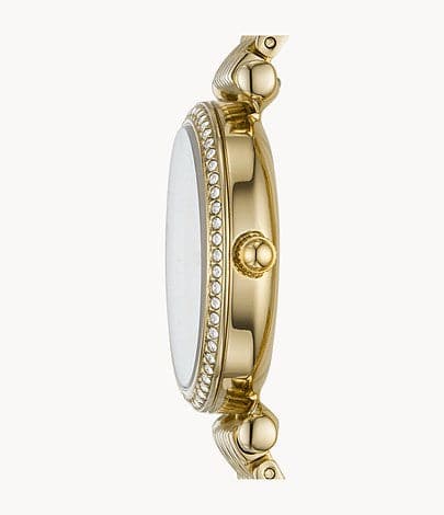 FOSSIL Carlie Mini Three-Hand Gold-Tone Stainless-Steel Watch ES4735 - Kamal Watch Company