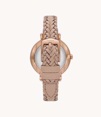 FOSSIL Jacqueline Three-Hand Date Latte Eco Leather Watch ES5207i - Kamal Watch Company
