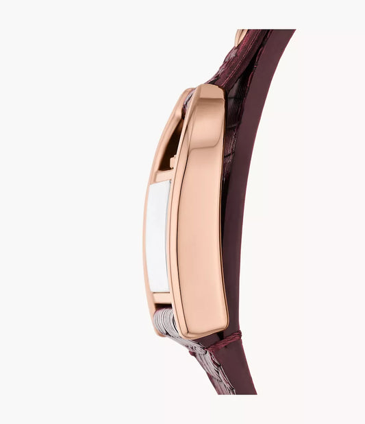 Harwell Three-Hand Red Lizard Leather Watch-ES5301I