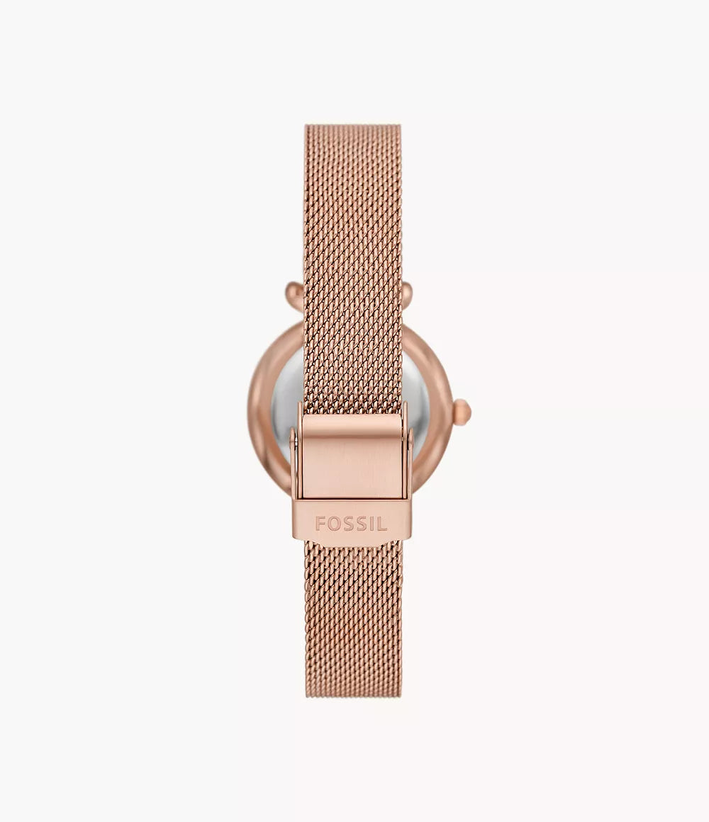 FOSSIL Coin Edge Mother Of Pearl and Rose Gold-Tone Steel Pendant  JF03276791 | Starting at 27,00 € | IRISIMO