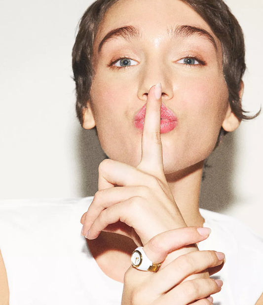 Fossil ES5412 Watch Ring Two-Hand Gold-Tone for Women