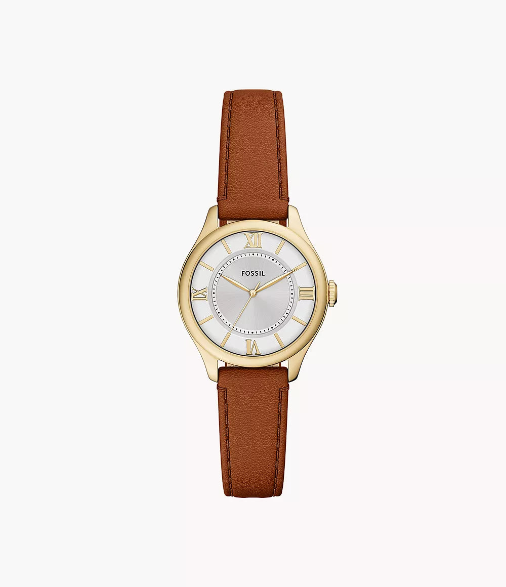 Fossil ES5423 Gilmore Brown Leather Watch for Women