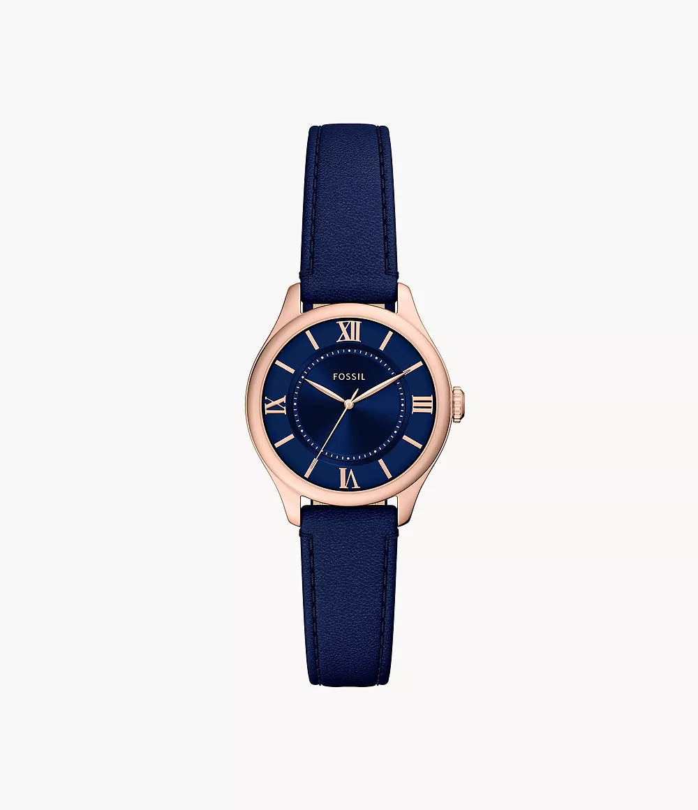 Fossil ES5424 Gilmore Navy Leather Watch for Women