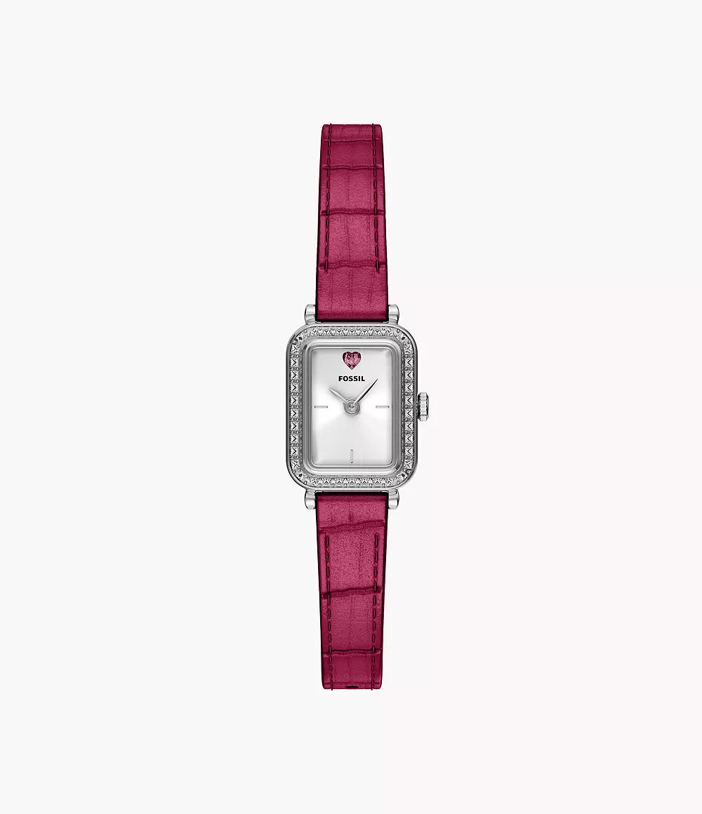 Fossil ES5466 Raquel Mini Leather Watch for Women