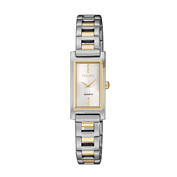 CITIZEN QUARTZ LADIES WATCH WHITE DIAL - EZ6364-83A