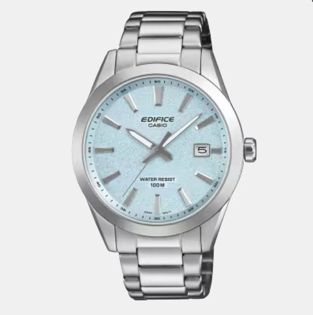 Casio Edifice Men Quartz Blue Dial Analog Stainless Steel Watch ED715