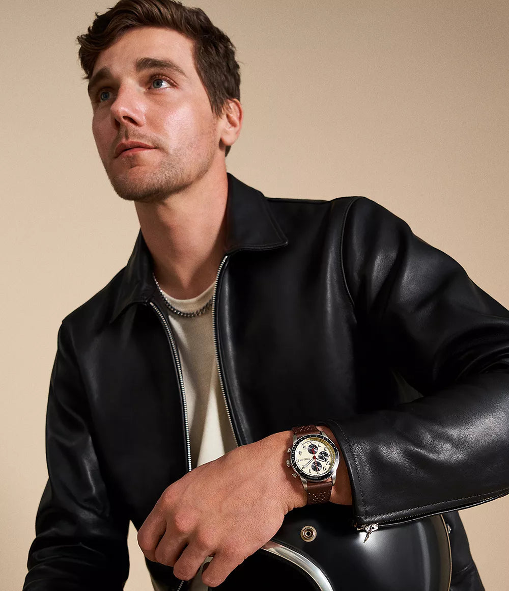 Sport Tourer Chronograph Brown LiteHide™ Leather Watch