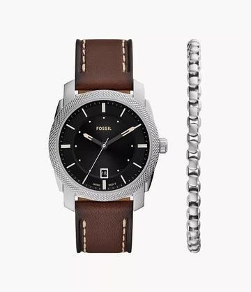 Fossil FS6081SET Machine Three-Hand Date Watch for Men