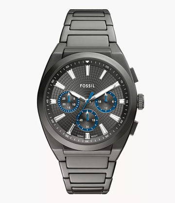 Fossil Everett Chronograph Smoke Stainless Steel Watch FS6107