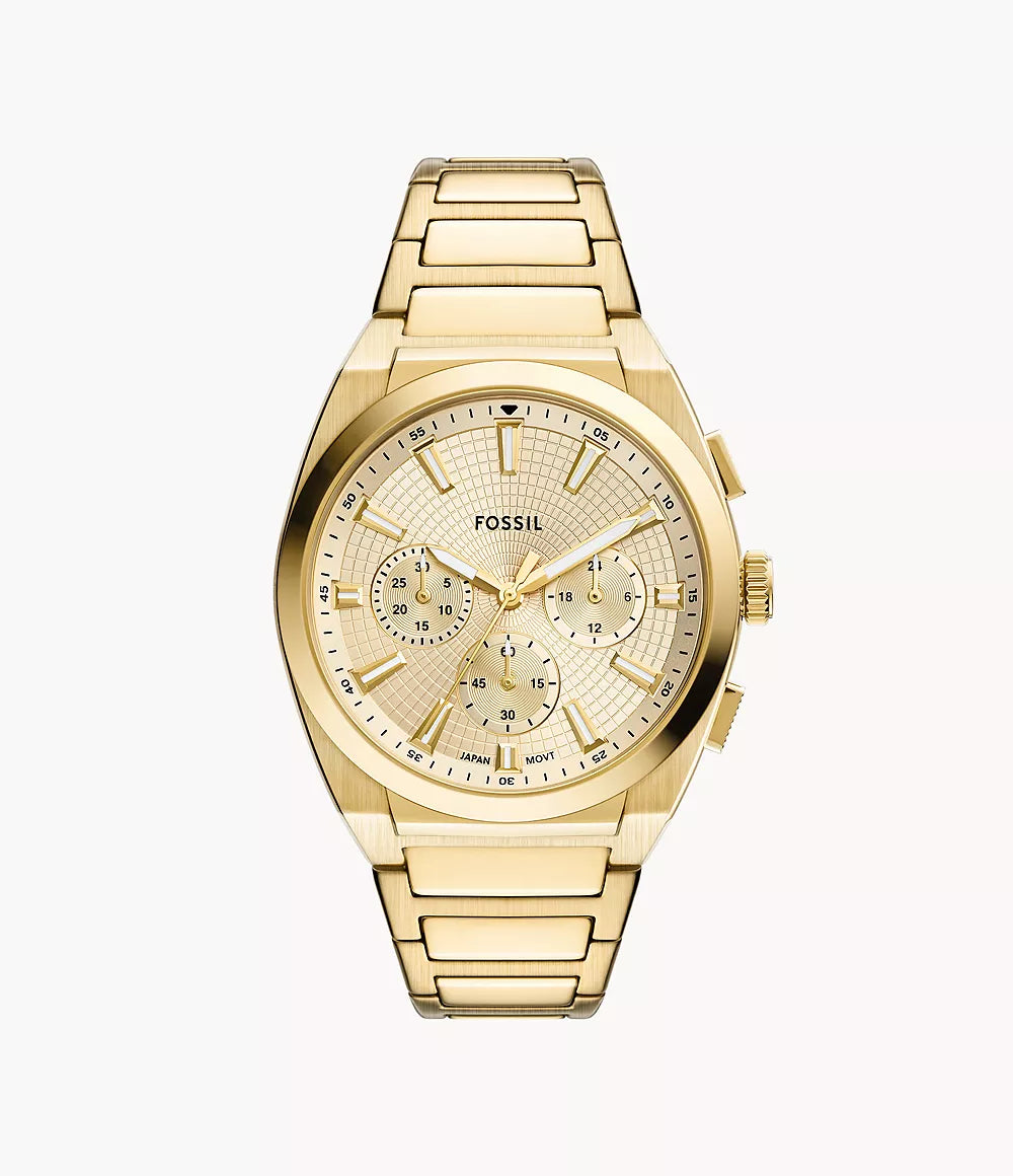 Fossil FS6119 Everett Chronograph Gold Watch for Men