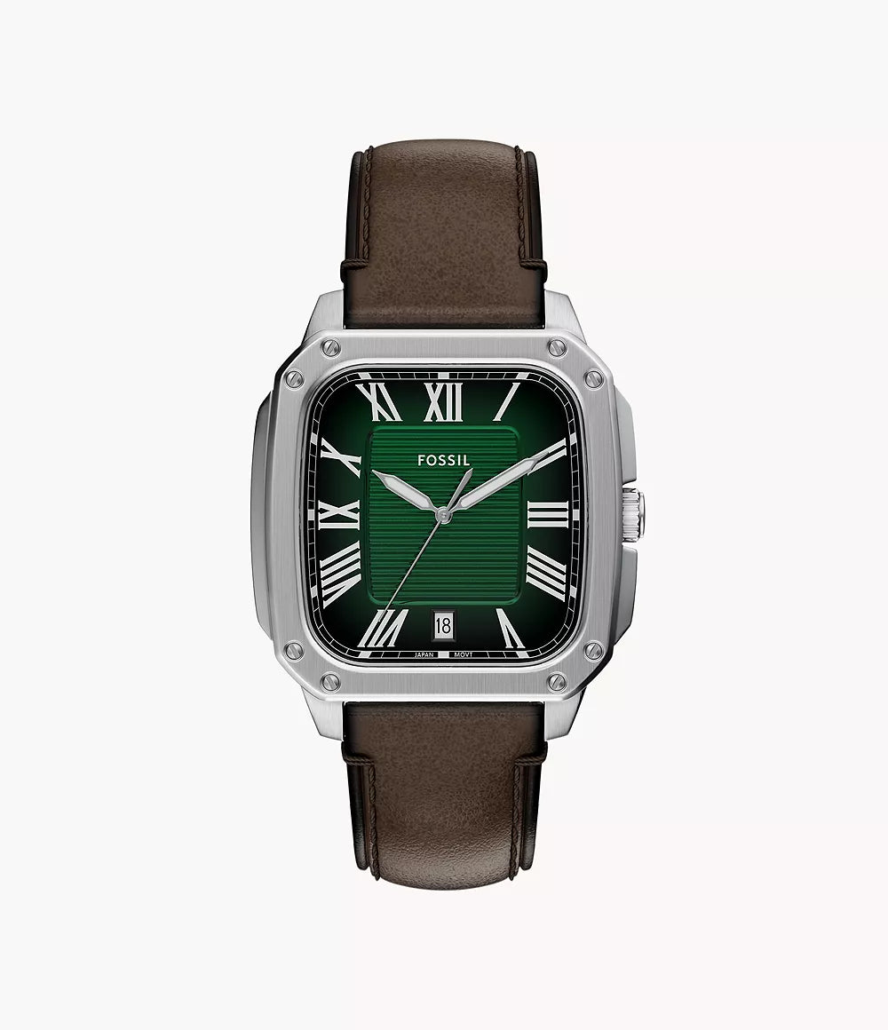 Fossil FS6150 Crosby Brown Leather Watch for Men