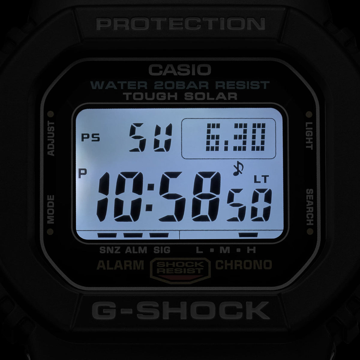 Casio G-Shock G-5600UE-1 – illuminated dial