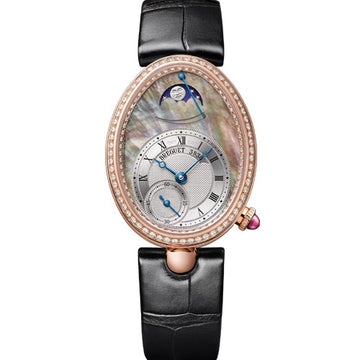 Breguet Reine de Naples Phase de Lune 8908 Rhodiage Et Nacre Naturelle De Tahiti