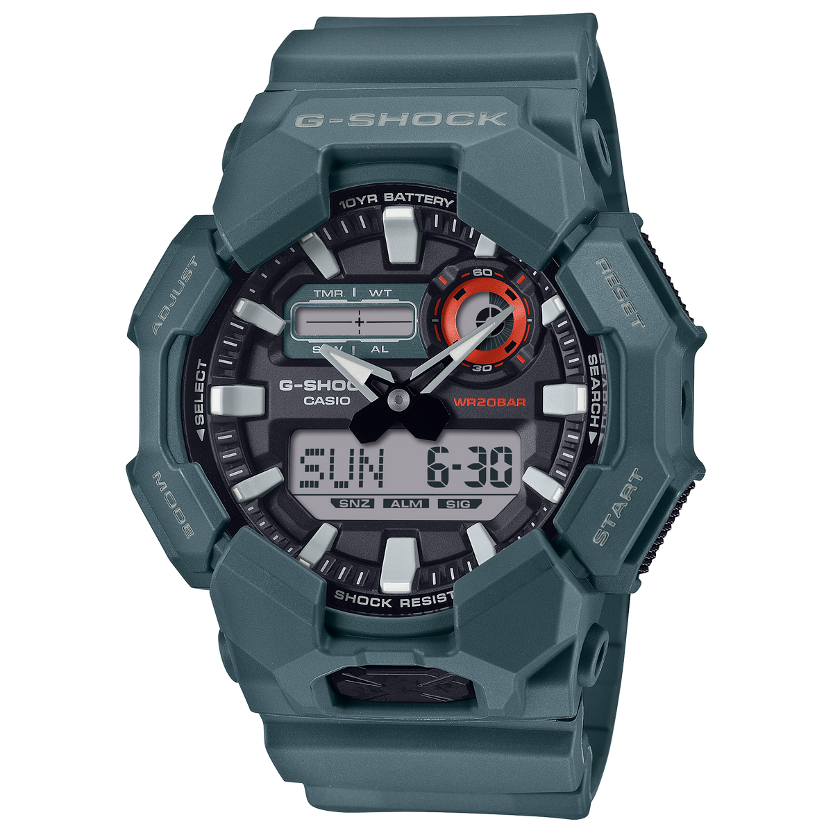 Casio G-Shock GA-010-2A – front three-quarter view