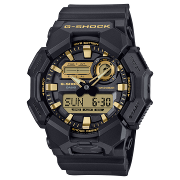 Casio G-Shock GA-010GB-1A9 – front three-quarter view