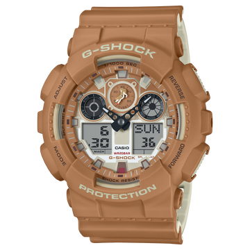 Casio G-Shock GA-100SHB-5A – front three-quarter view