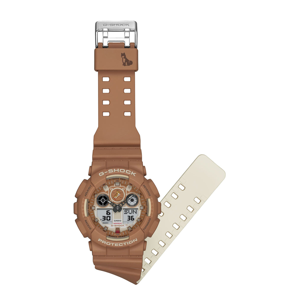 Casio G-Shock GA-100SHB-5A – side view