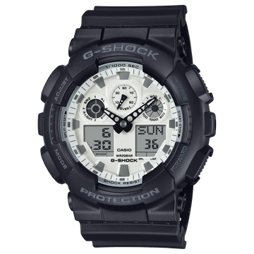 Casio G-Shock GA-100WD-1A – front three-quarter view