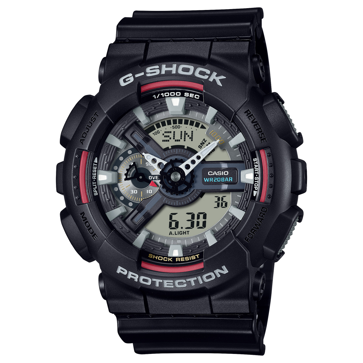 Casio G-Shock GA-110RL-1A – front three-quarter view