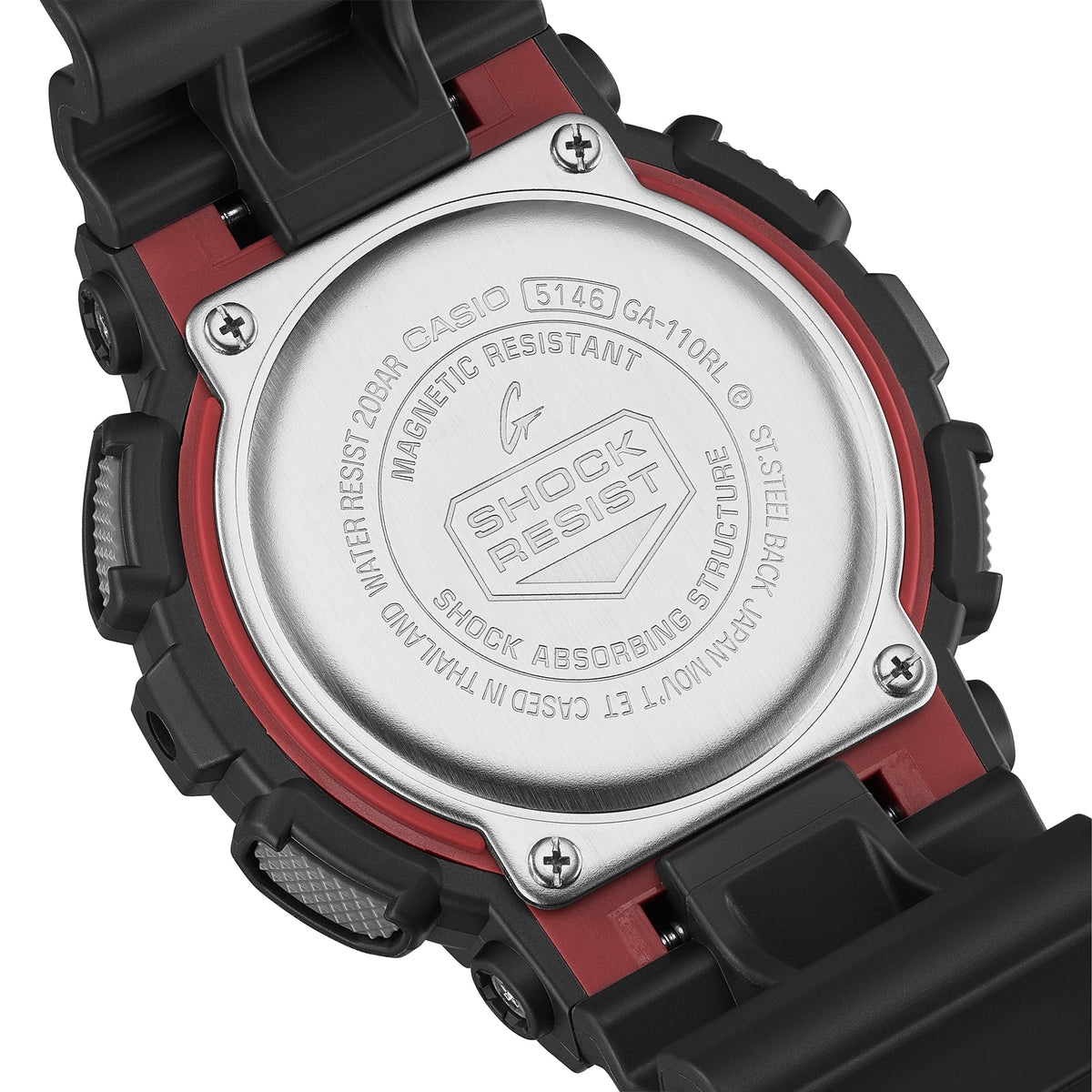 Casio G-Shock GA-110RL-1A – angled view