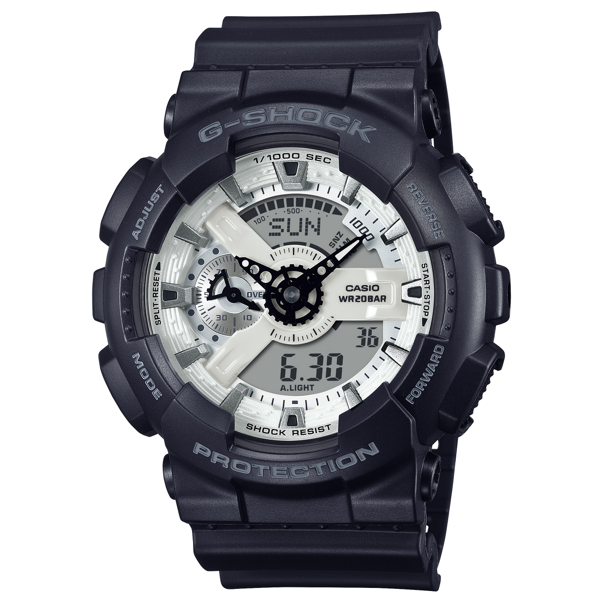 Casio G-Shock GA-110WD-1A – front three-quarter view