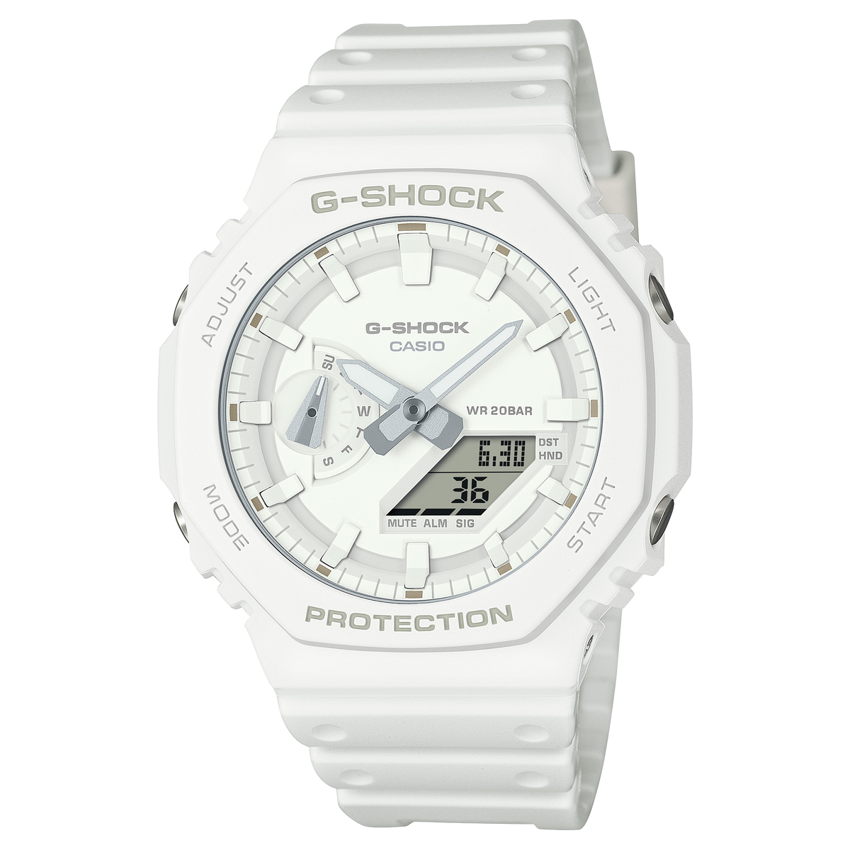 Casio G-Shock GA-2100-7A7 – front three-quarter view