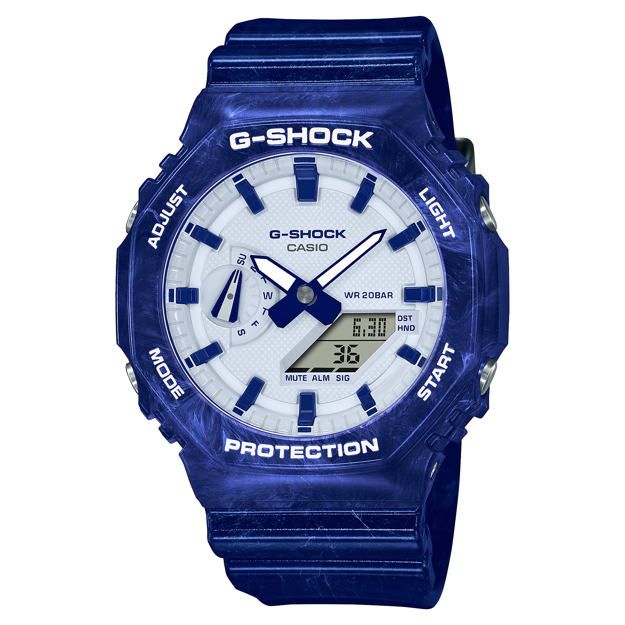 Casio G-Shock GA-2100BWP-2A Analogue-Digital Watch for Men