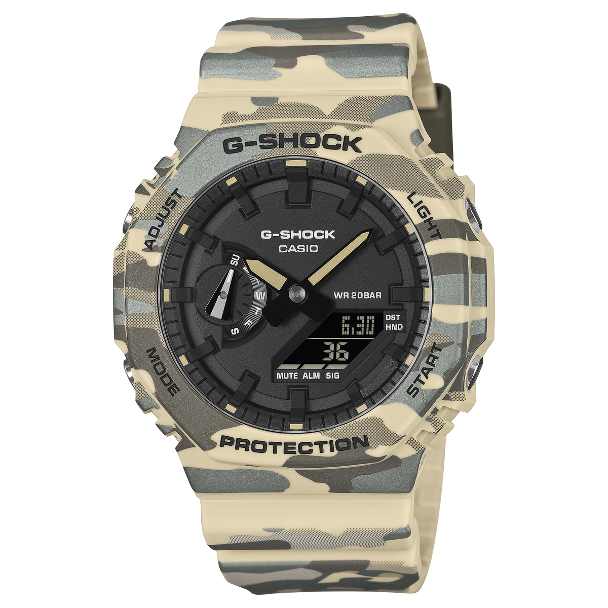 Casio G-Shock GA-2100CM-5A – front three-quarter view