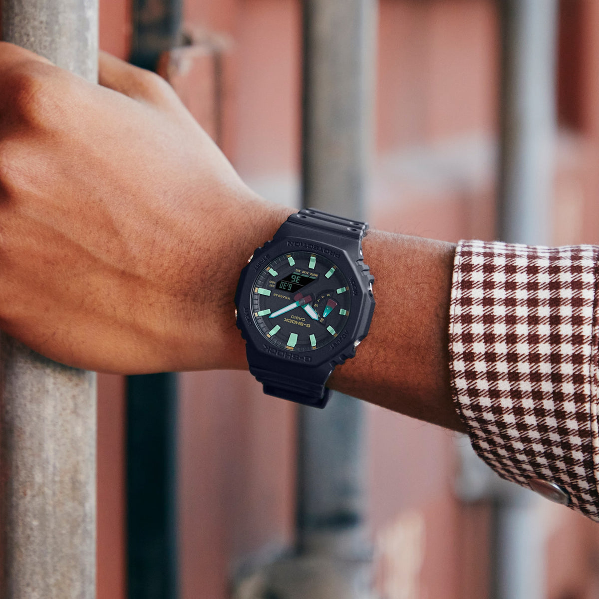 Casio G-Shock GA-2100RC-1A – on the wrist
