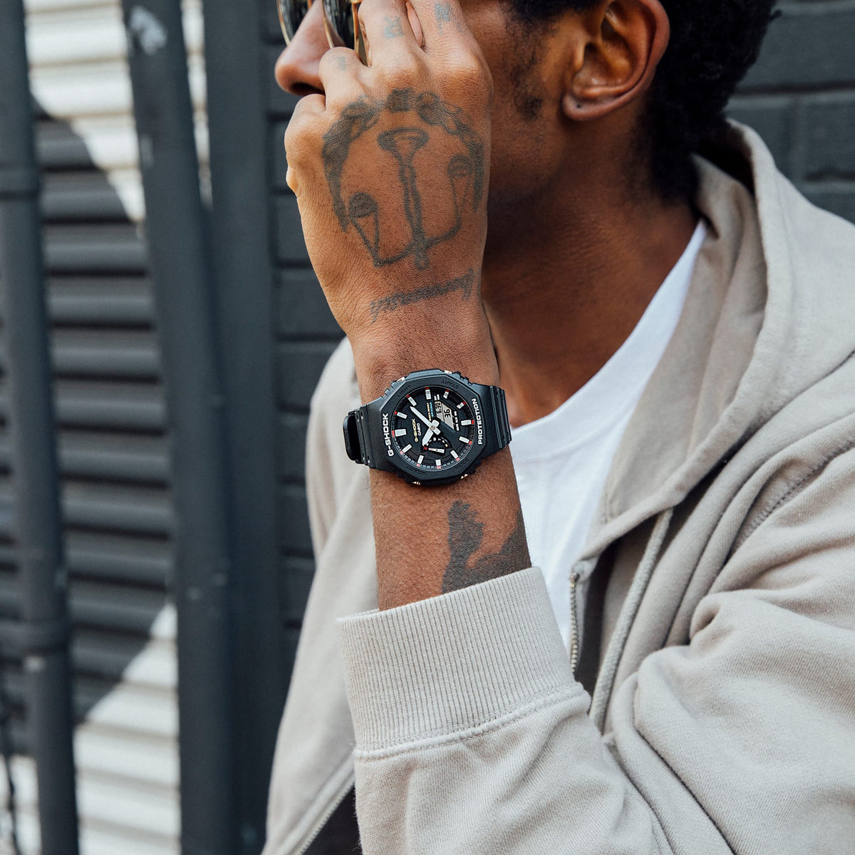 Casio G-Shock GA-2100RL-1A – on the wrist