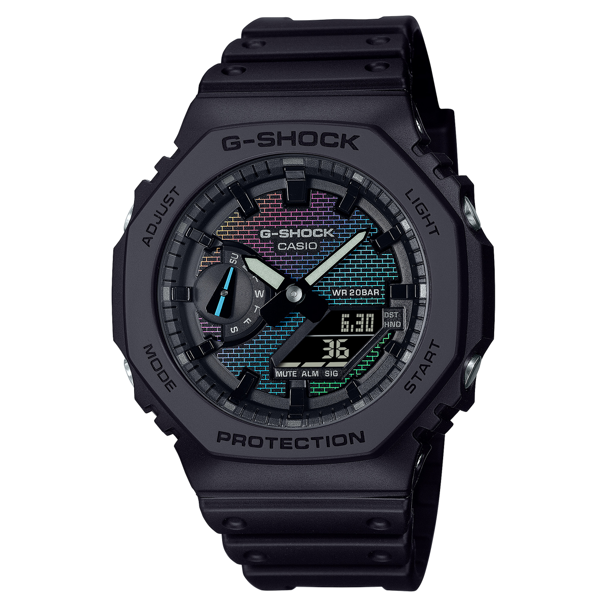 Casio G-Shock GA-2100RW-1A – front three-quarter view